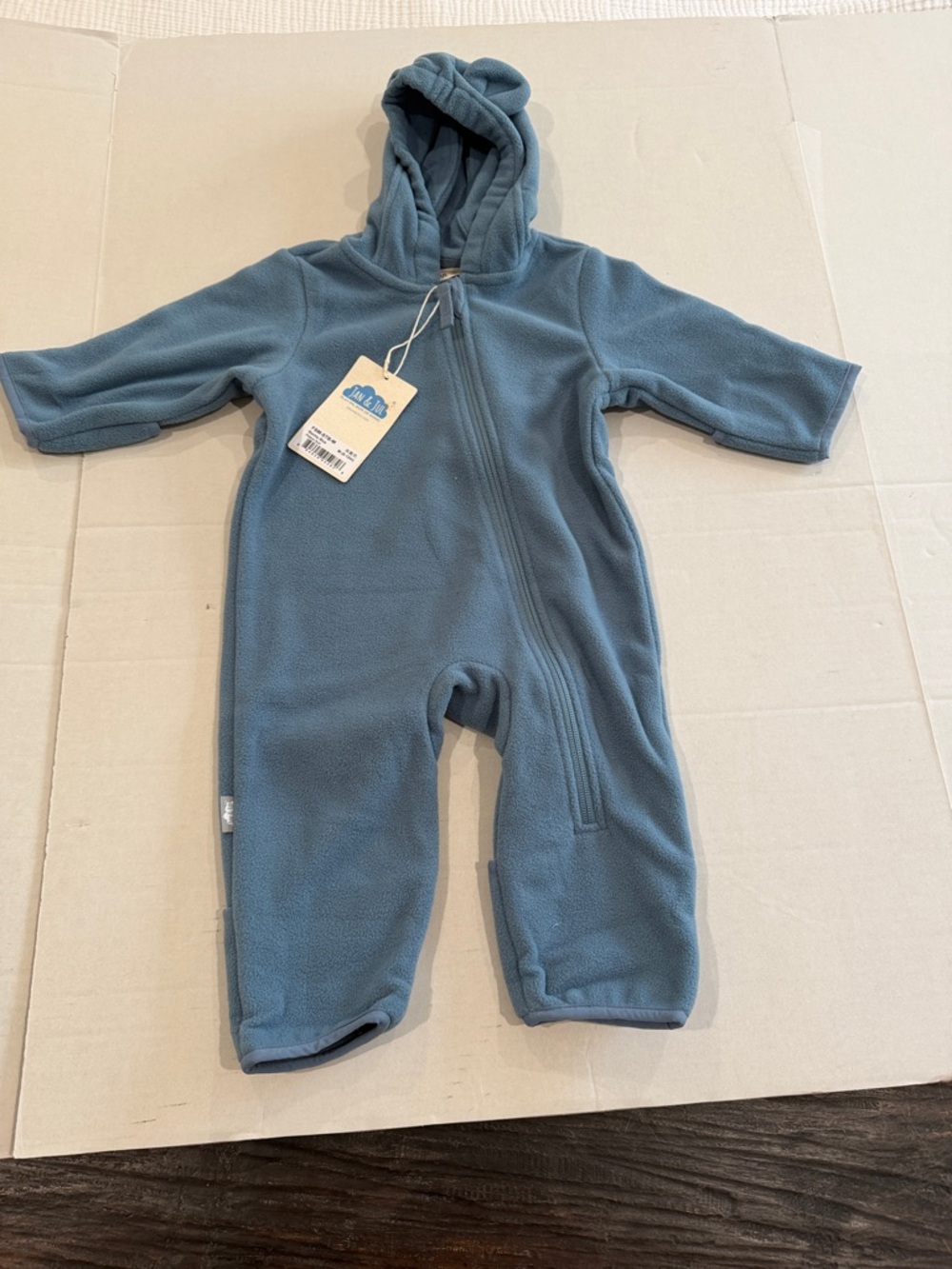 Jan & Jul full zip up fleece onesie for babies and toddles